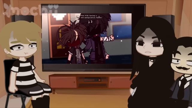 Addams Reacts To The Afton Family | Gacha Club смотреть онлайн