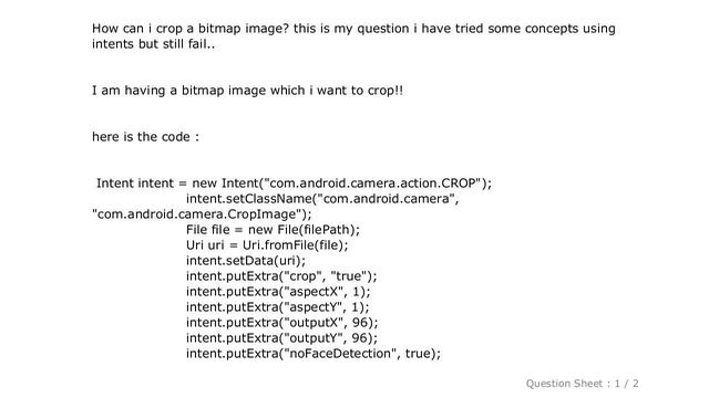 Android : Crop a Bitmap image смотреть онлайн