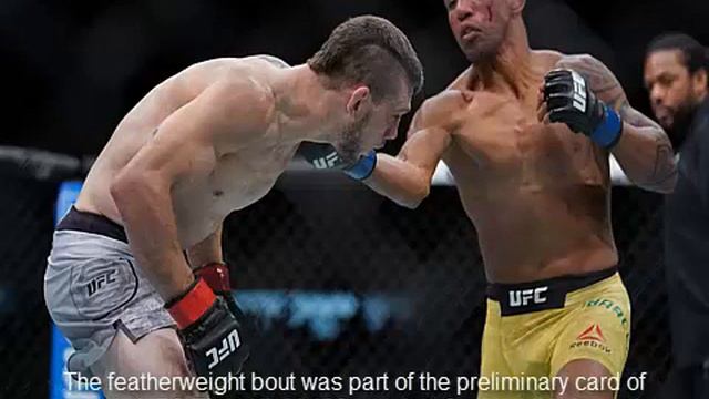 UFC Fight Night 133 results: Raoni Barcelos stops Kurt Holobaugh with vicious uppercut смотреть онлайн