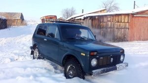 нива на ВЛИ 5 по снегу не едет