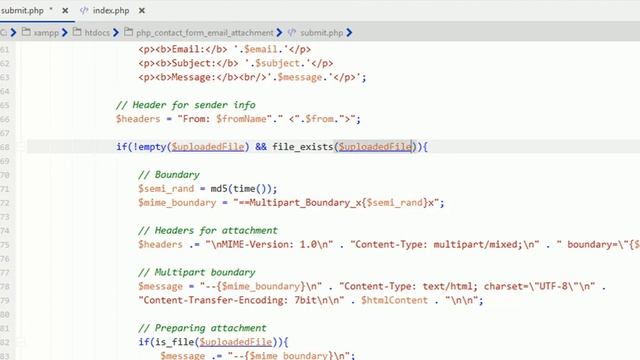 Send Email with Attachment on Form Submission using PHP смотреть онлайн