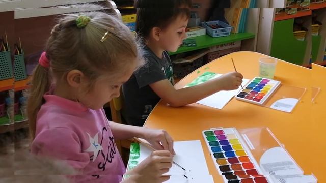 Рисование "Осеннее дерево" смотреть онлайн