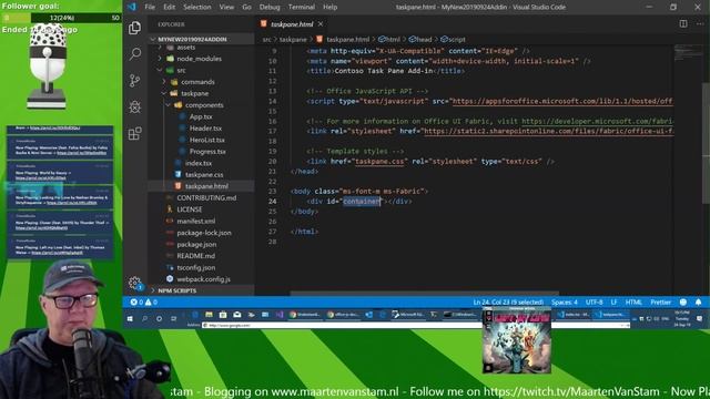 Live Coding - E41 - Looking at Console (Node.js) with React and Office Development смотреть онлайн