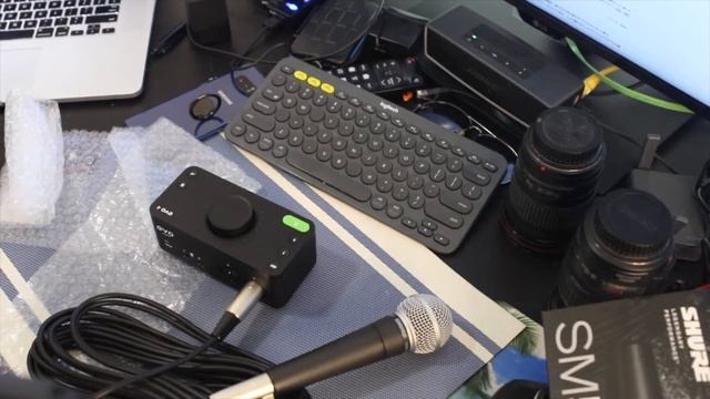 EVO4 Audient & Shure SM58 Unboxing in Eng & 日本語 How to set up the Evo4 setting in the final cut Pr смотреть онлайн