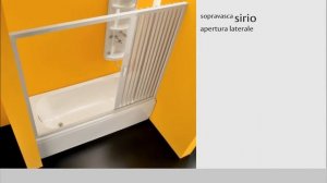 Складные, пластиковые шторки для ванн и душевых Форте, Италия