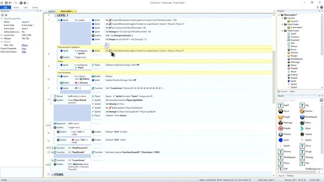 Construct 2, урок 16 - создание checkpoints, случайная генерация врагов смотреть онлайн