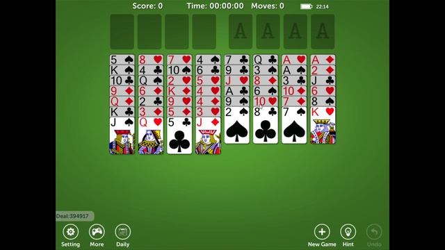 FreeCell Classic Solitaire - Gameplay смотреть онлайн