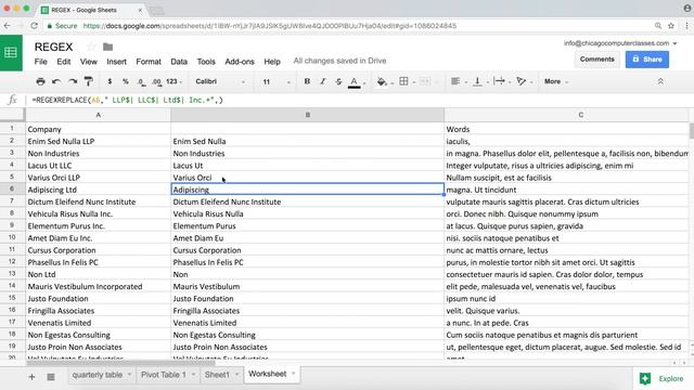 Google Sheets - RegEx REGEXREPLACE, Functions Exctract, Replace, Match Tutorial - Part 3 смотреть онлайн