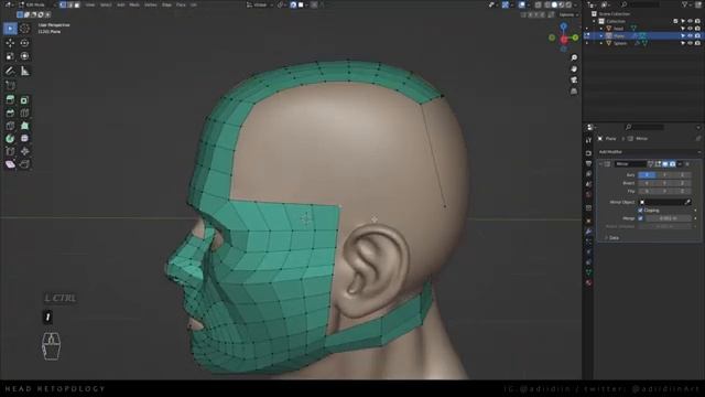 Easy, Simple and Clean Head Retopology Tutorial | Blender 3D смотреть онлайн