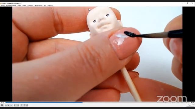 Татьяна Броницкая. 2 способа росписи лица для ватной игрушки.mp4 смотреть онлайн