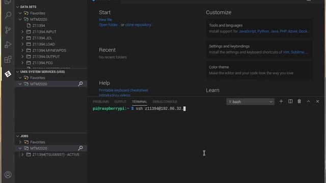 Example: Connect to IBM z/Os Mainframe System via SSH смотреть онлайн