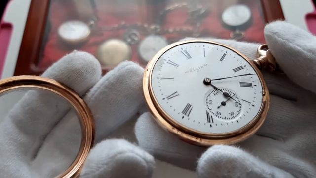 Карманные часы Элджин 1900г. Elgin pocket watch 1900 смотреть онлайн