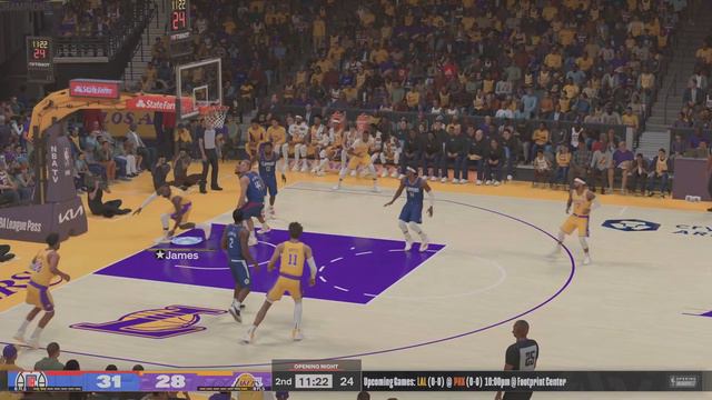 NBA 2K24 Clippers vs Lakers | 12 Minute Qtrs - 1st Half | HOF difficulty Game Ave Sim Sliders смотреть онлайн