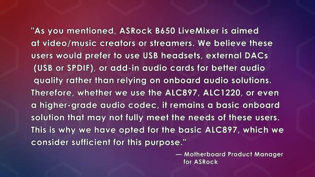 The ASRock B650 LiveMixer Motherboard Review: A Unique Design and Loads of USB Ports смотреть онлайн
