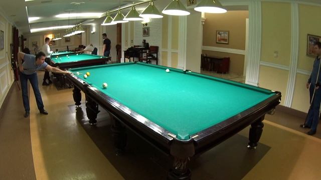 Московская пирамида - 8-й шар под заказ - удары турнира по русскому бильярду смотреть онлайн