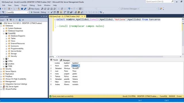 CURSO: SQL Server - #16 ISNULL смотреть онлайн
