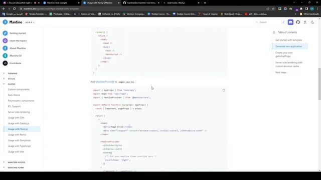 Let's learn together Nextjs: Working With Next Js And Mantine смотреть онлайн