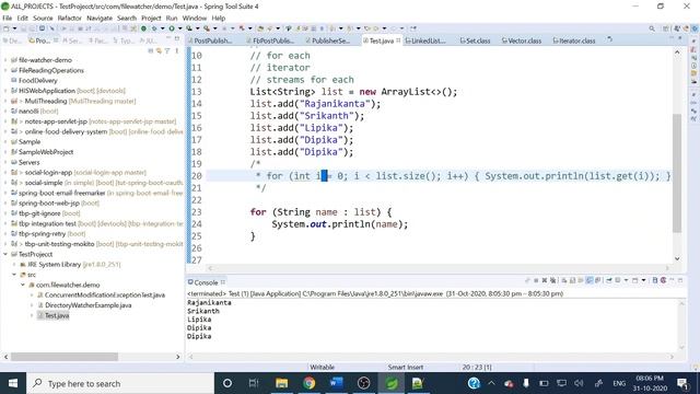 List | Iteration | Different ways I Java Shastra смотреть онлайн