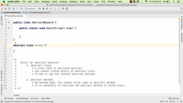 Java abstract class - abstract keyword example. Java Beginners Tutorial #18.1 смотреть онлайн