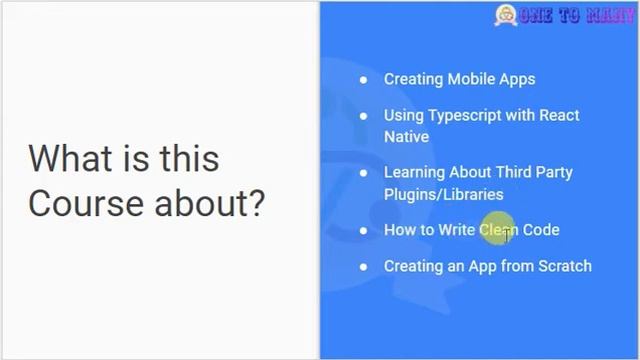 T1L1-React Native - Beginner To Advance | Course Outline смотреть онлайн