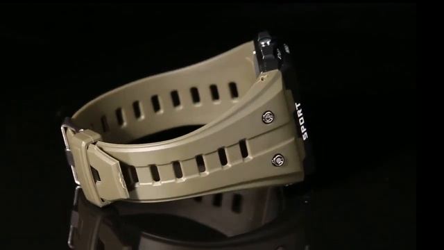 Большие цифры мужские спортивные часы Chrono 5ATM. Обзор смотреть онлайн