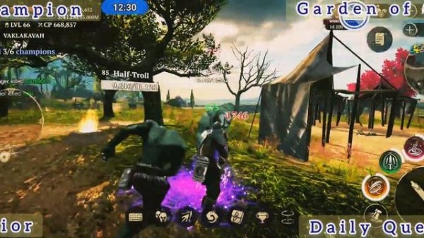 WARRIOR DAILY QUEST; 6 CHAMPIONS IN GARDEN OF GODS ? EVIL LANDS ⚔️ 08252022 ? BEST ONLINE MMORPG