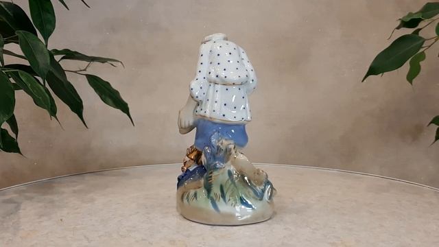 Фарфоровые статуэтки СССР. Старик и золотая рыбка. Гжель смотреть онлайн