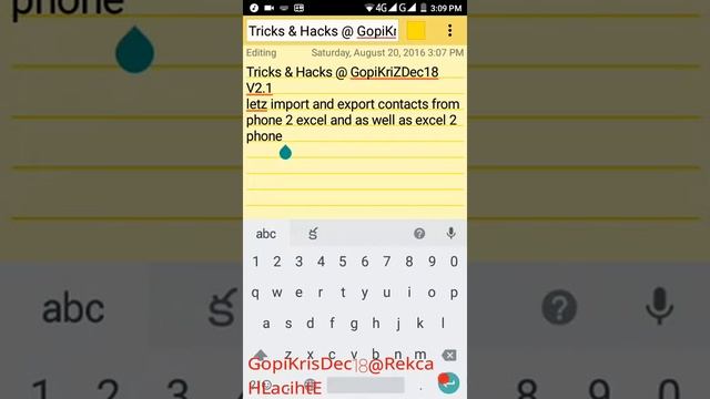 Import / Export Contacts Excel Android App смотреть онлайн