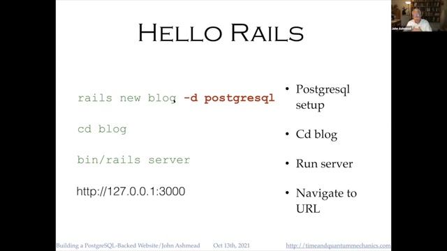 Building a PostgreSQL Backed Website Quickly смотреть онлайн