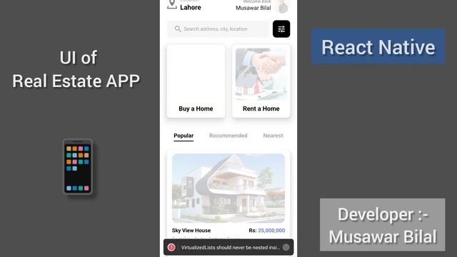 APP UI Design in React Native | Real Estate APP смотреть онлайн