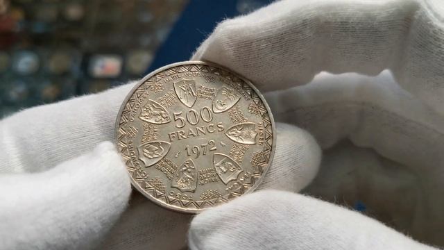 Серебряная монета Африки - 500 франков КФА смотреть онлайн