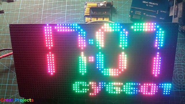 ESP32 DHT11 RTC DS1307 SD Card P4 RGB Led Matrix Ukrainian Font смотреть онлайн