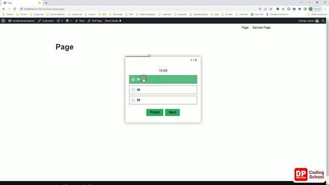Unit 09 | Project 02 quiz app | Part 01 | Web development with Wordpress | DP Coding School смотреть онлайн