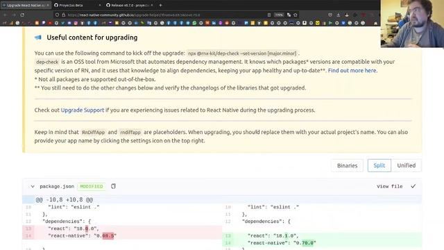 Excelente herramienta para actualizar React Native смотреть онлайн