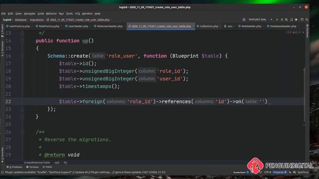 Design our database scheme using migrations - EP4 - Laravel 8 User Login and Management System смотреть онлайн
