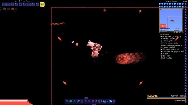 Terraria Supreme Buffed Doom Cannon vs Calamity Mod Boss Rush смотреть онлайн