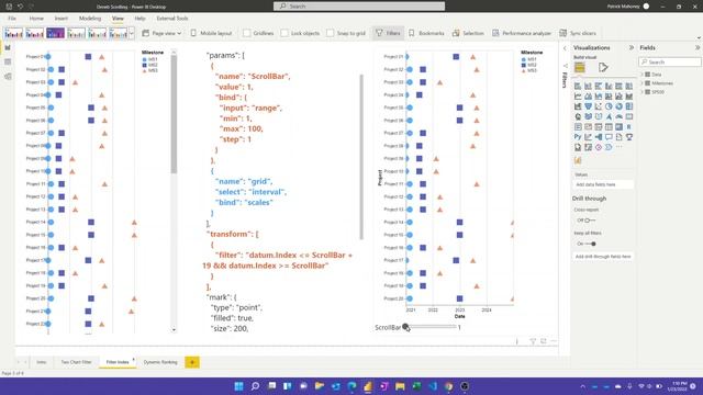 Power BI - "Scrolling" with the Deneb Visual смотреть онлайн