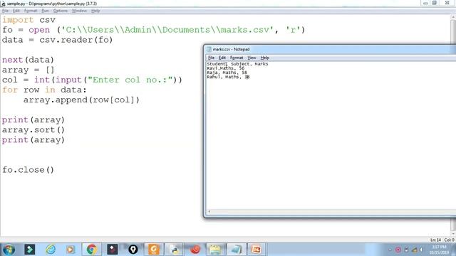 9 - Python CSV read to list - 12std смотреть онлайн