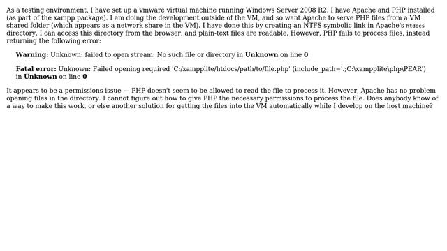 DevOps & SysAdmins: Process PHP files from a network share in a vmware virtual machine смотреть онлайн