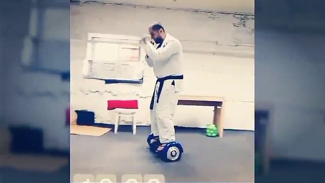 GiroScooter karate training Тренировка на Гироскутере смотреть онлайн