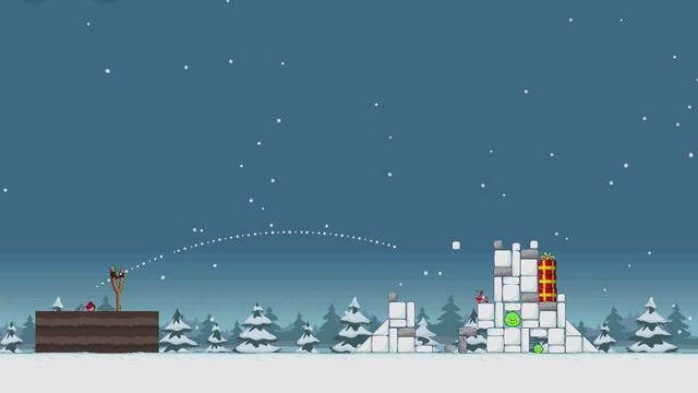 Seasons Greedings 1-3 | Score 66260 | Angry Birds Seasons смотреть онлайн