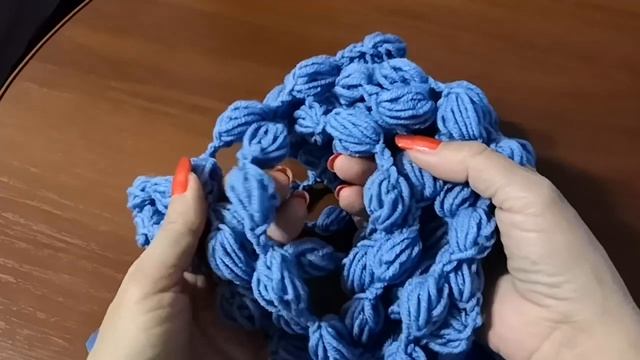 ЭФФЕКТНЫЙ ШАРФ для модниц крючком. Шарф пышными столбиками. смотреть онлайн