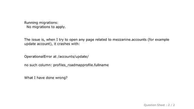 Django : Django 1.7 - "No migrations to apply" when run migrate after makemigrations смотреть онлайн