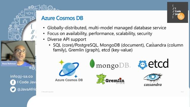 I Code Java 2022: Reza Rahman Jakarta NoSQL Powered by Cosmos DB on the Cloud смотреть онлайн
