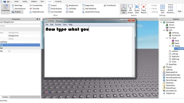 ROBLOX | How to make a NPC/Humanoid Talk! смотреть онлайн