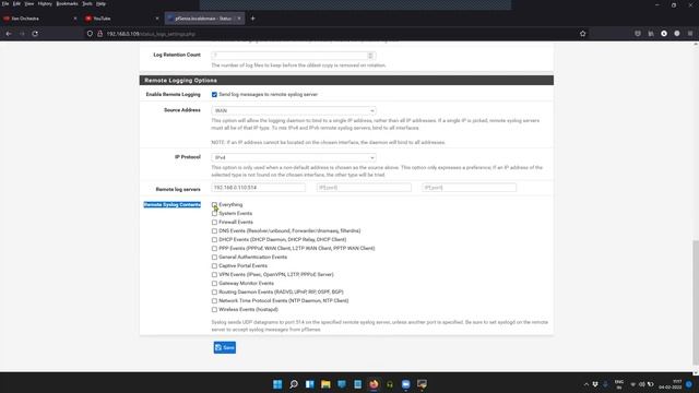 Log forwarding to an external Syslog server [PFsense/OPNsense Firewall] смотреть онлайн