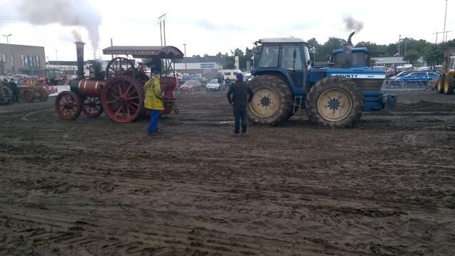 STEAM ENGINE VS COUNTY 1884 TRACTOR TUG OF WAR ! смотреть онлайн