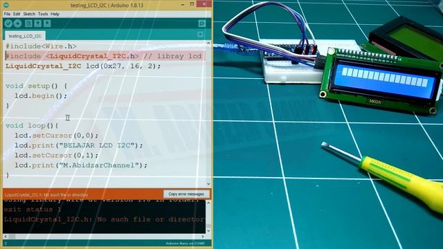 Tutorial LCD 16x2 dengan I2C | Arduino Project смотреть онлайн