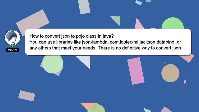 How to convert json to pojo class in java? смотреть онлайн
