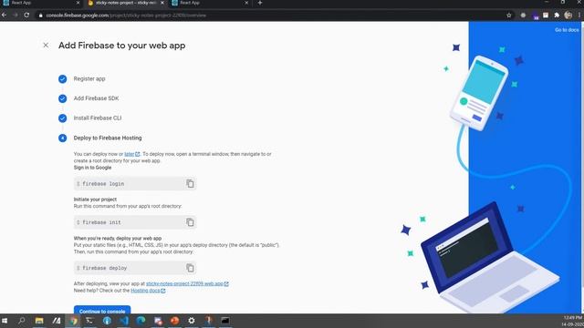 Deploy React App on Firebase смотреть онлайн